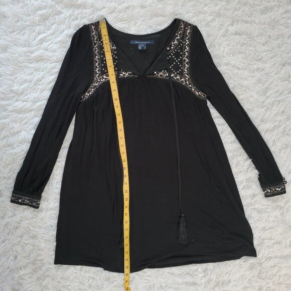French Collection Black Sequins Tunic Top - Size XS - Picture 5 of 11